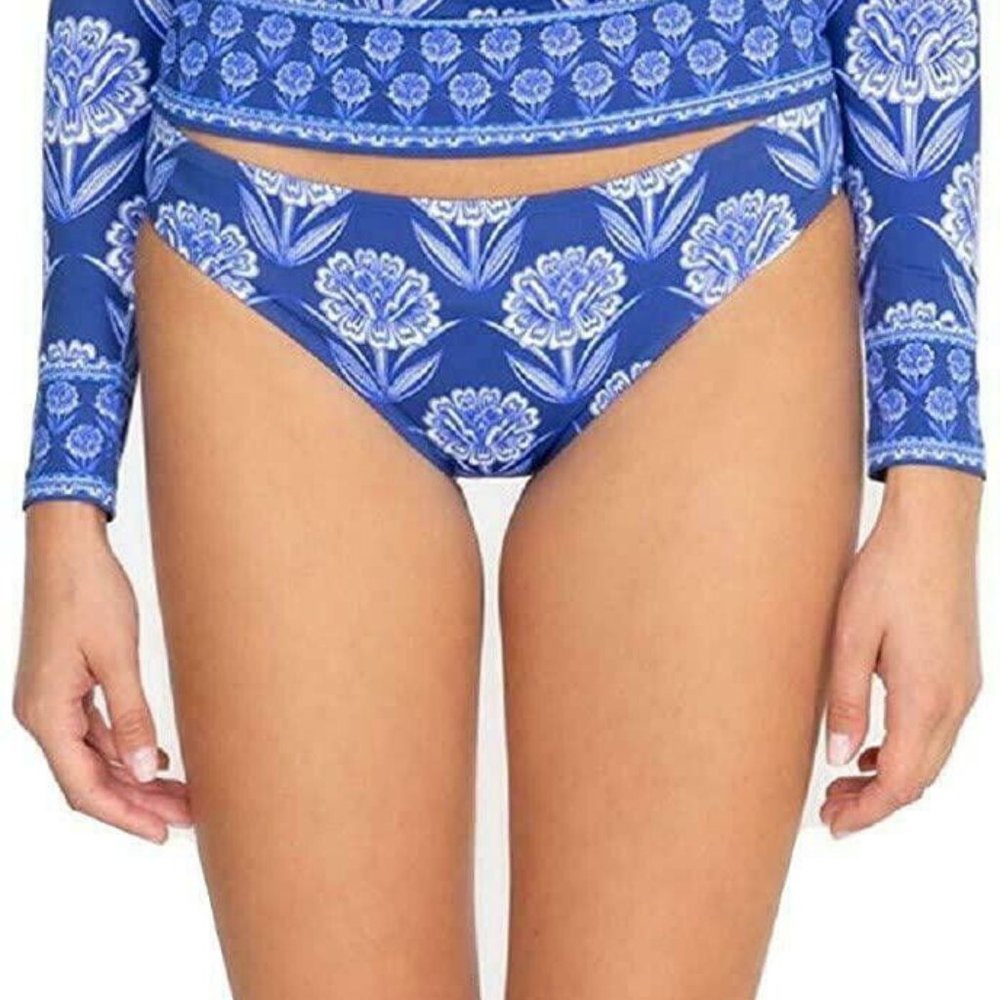 Johnny Was 277422 Yao Hipster Bikini Bottom Blue Multi LG